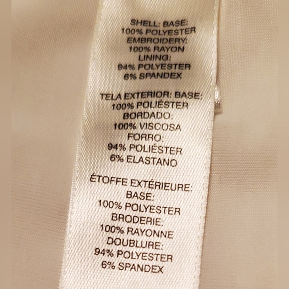 White House Black Market Embellished Ivory Camisole Tank Top Size S - Picture 7 of 7